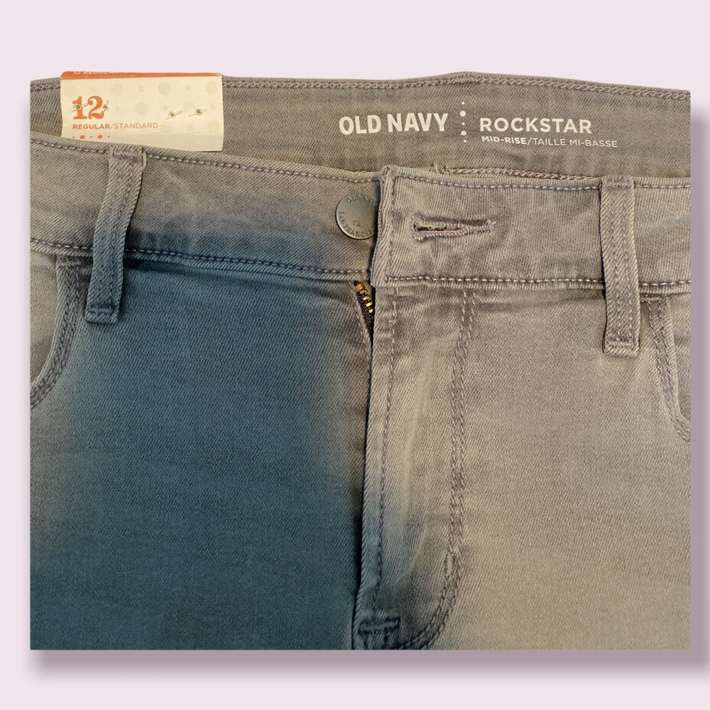 Old Navy Rockstar Grey Jeans NWT